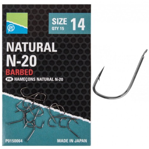 Przejdź do produktu Haczyki Preston Natural N-20 Hooks - roz.10