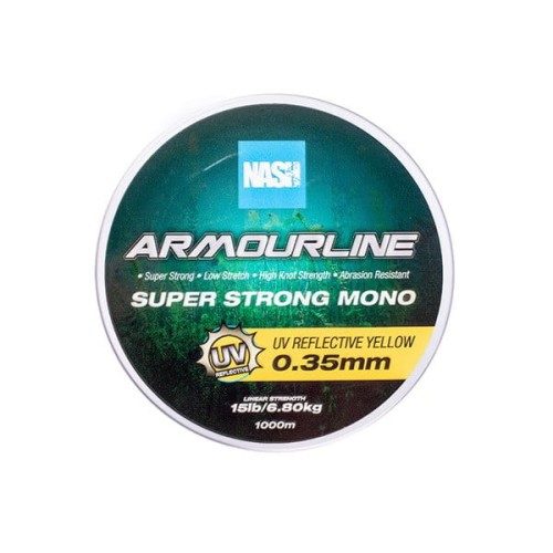 Przejdź do produktu Żyłka Nash Armourline Mono UV Yellow 15lb 0.35mm 1000m