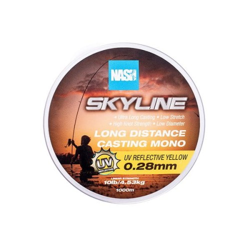 Przejdź do produktu Żyłka Nash Skyline Mono UV Yellow 10lb 0.28mm 1000m