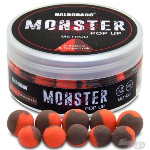 Przejdź do produktu Przynęta HALDORADO MONSTER Pop Up Method - Kwas Masłowy & Rak
