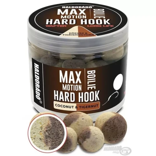 Przejdź do produktu Przynęta HALDORADO MAX MOTION Boilie Hard Hook Wafter 16, 20 mm - Kokos & Orzech Tygrysi