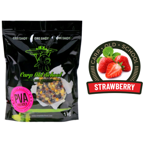Przejdź do produktu Carp Old School Rainbow Mix Pva Friendly Truskawka 1kg
