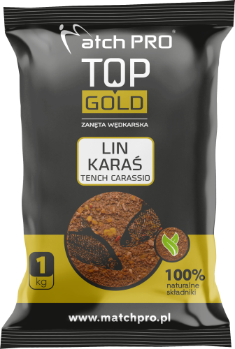 Przejdź do produktu Zanęta MatchPro TOP GOLD LIN, KARAŚ 1kg
