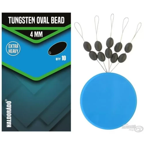 Przejdź do produktu Stoperki HALDORADO Tungsten Oval Bead 4 mm - Wolfram