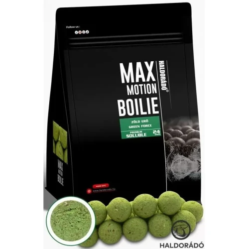Przejdź do produktu Kulki Zanętowe HALDORADO MAX MOTION Boilie Premium Soluble 24 mm - Green Force