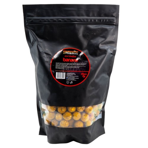 Przejdź do produktu Kulki Massive Baits Eco Boilies Banana 18mm 1kg