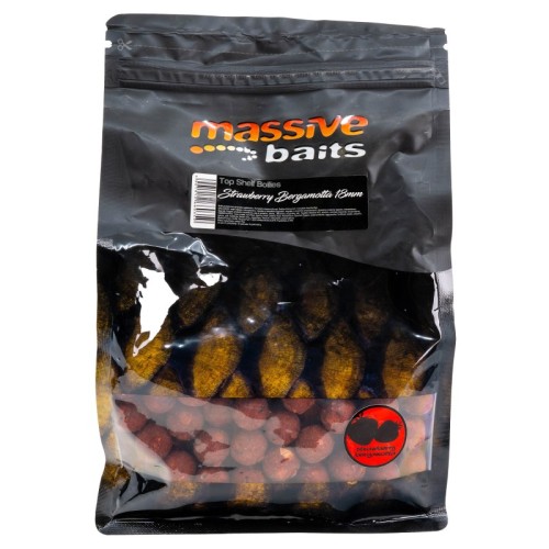 Przejdź do produktu Kulki Massive Baits Top Shelf Strawberry Bergamot 18mm 1kg