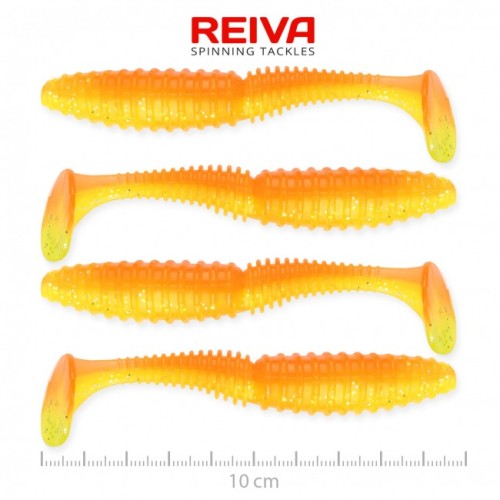 Przejdź do produktu Przynęta gumowa Reiva Zander Power Shad 10cm 4szt (Shiny Orange)