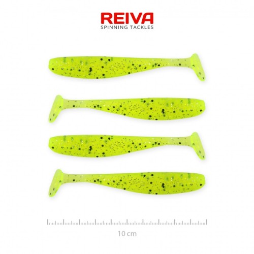 Przejdź do produktu Przynęta gumowa Reiva Flash Shad 10cm 4szt (Poppy Green)
