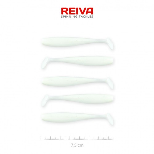 Przejdź do produktu Przynęta gumowa Reiva Flash Shad 7.5cm 5szt (Classic White)