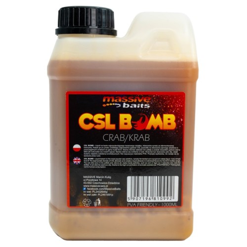 Przejdź do produktu Liquid Massive Baits CSL BOOMB/ Crab 1000ml