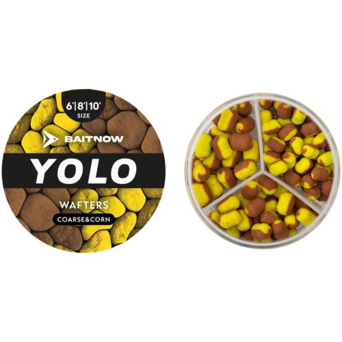 Przejdź do produktu Przynęta Wafters BaitNow Method Feeder Yolo Yellow & Bronze Coarse&Corn 6/8/10mm 24g