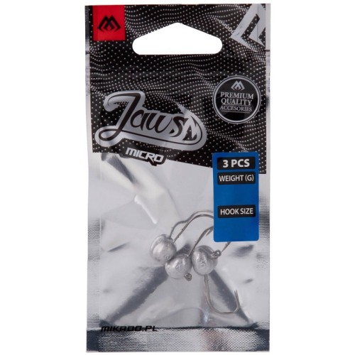Przejdź do produktu Główki Jigowe Mikado Jaws Micro 0.8g 6 Bn