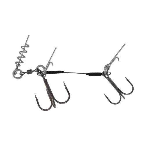Przejdź do produktu Dozbrojka z krętlikiem Mikado JAWS Double EVO Titanium HDJ-13 25kg - roz. 1/0, 1