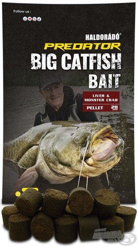 Przejdź do produktu HALDORÁDÓ Catfish Bait Pellet 28 mm - Liver & Monster Crab 1 kg