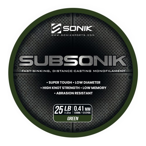 Przejdź do produktu Żyłka SONIK SUBSONIK GREEN 25LB 1200M (0.41mm)