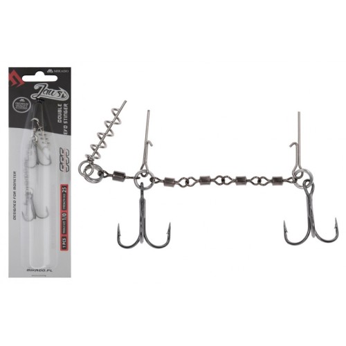 Przejdź do produktu Dozbrojka z krętlikiem Mikado JAWS Double EVO Stinger 25kg - roz.1/0