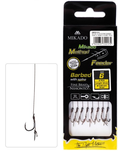 Przejdź do produktu PRZYPON METHOD FEEDER - Z IGŁĄ  nr 8 0.14mm/10cm