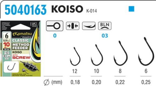 Przejdź do produktu PRZYPOM METHOD FEEDER KOISO 12/0,18mm