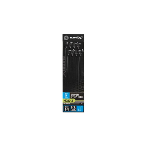 Przejdź do produktu Gotowe Przypony Matrix MXC-3 r.12 Barbless 0.18mm Super Stop Rig