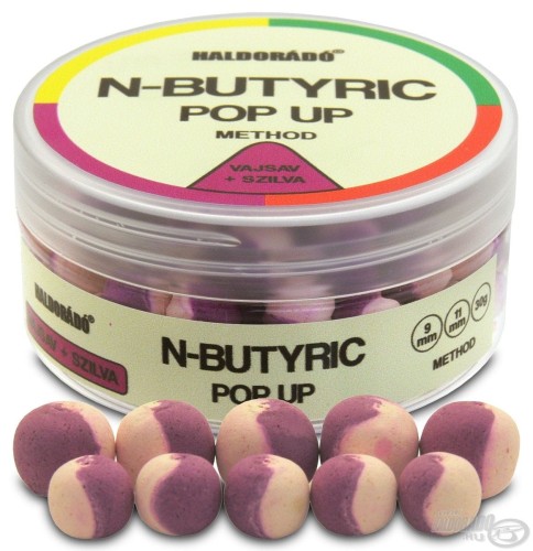 Przejdź do produktu Przynęta HALDORADO N-Butyric Pop Up Method - Kwas Masłowy + Śliwka