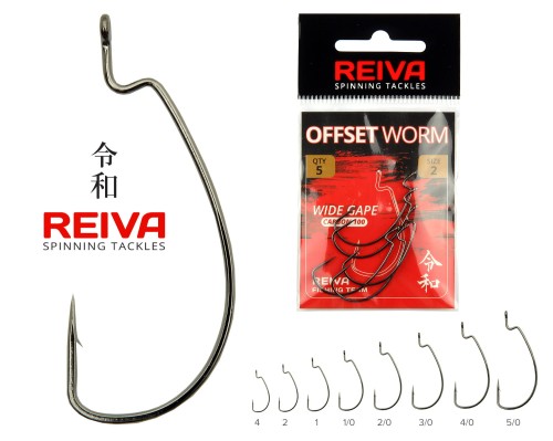 Przejdź do produktu Reiva Offset Worm roz. 3/0,  5 sztuk