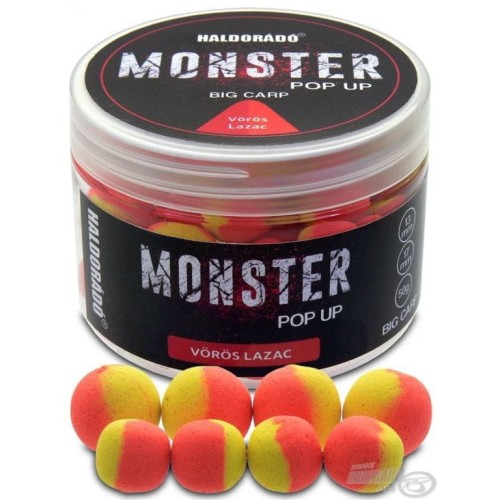 Przejdź do produktu Przynęta HALDORADO MONSTER Pop Up Big Carp - Czerwony Łosoś