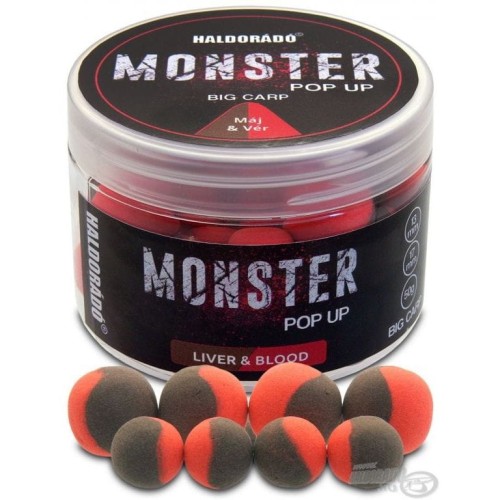 Przejdź do produktu Przynęta HALDORADO MONSTER Pop Up Big Carp - Wątroba & Krew